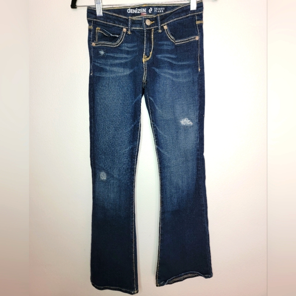 Levi's Denizen Skinny Flare Size 26 Length 27 Dark Blue Women's Denim Jeans (1)